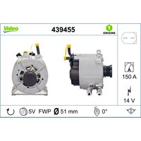 Lichtmaschine, Generator VALEO 439455 Lichtmaschine, Generator VALEO 439455 von Valeo