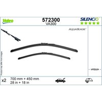 Rahmenlose Wischerblätter VALEO VAL572300 Rahmenlose Wischerblätter VALEO VAL572300 von Valeo