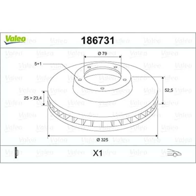 Valeo 186731 Bremsscheibe von Valeo