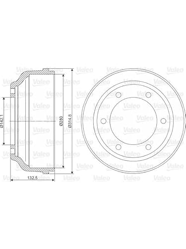 VALEO 237015 Bremstrommel von VALEO