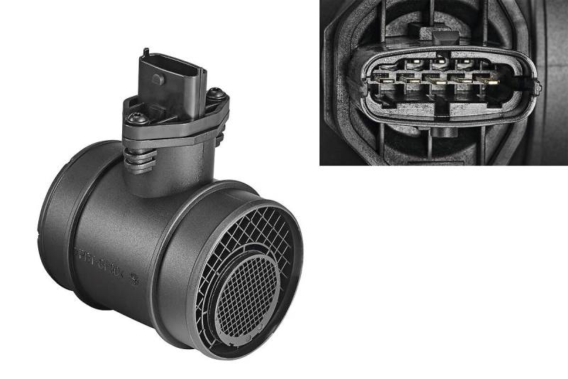 VALEO 253722 Luftmassenmesser Anzahl der Pins : Stecker Typ : OVAL Integrierter Lufttemperatursensor : YES Montagetyp : BOSCH von Valeo