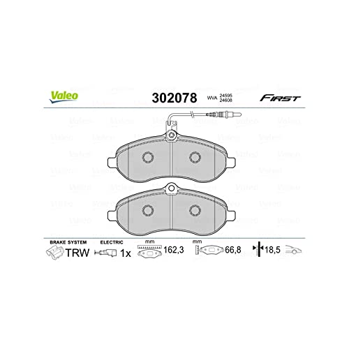 Valeo 302078 Bremsbelagsatz Scheibenfeststellbremse von Valeo