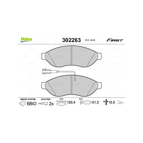 Valeo 302263 Bremsbelagsatz Scheibenfeststellbremse Valeo 302263 Bremsbelagsatz Scheibenfeststellbremse von Valeo