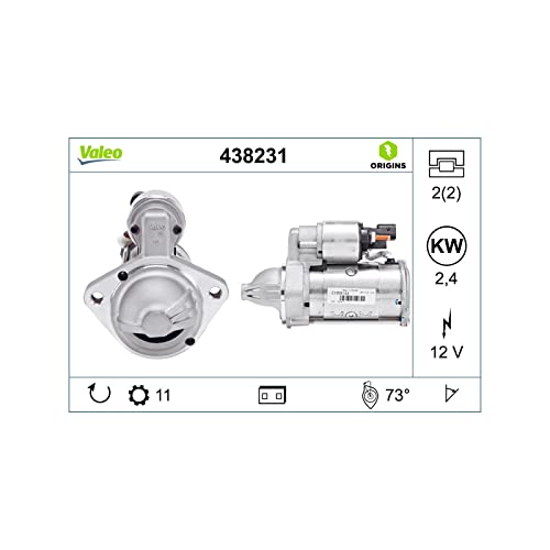 VALEO 438231 Starter Nennleistung: 2,4 kW Stop & Start: NO Zähnezahl: 11 zähne Spannung: 12 V Drehrichtung: CLOCKWISE VALEO 438231 Starter Nennleistung: 2,4 kW Stop & Start: NO Zähnezahl: 11 zähne Spannung: 12 V Drehrichtung: CLOCKWISE von Valeo