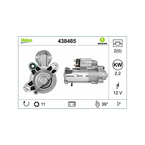 VALEO 438485 Starter Nennleistung: 2,2 kW Stop & Start: NO Zähnezahl: 11 zähne Spannung: 12 V Drehrichtung: CLOCKWISE VALEO 438485 Starter Nennleistung: 2,2 kW Stop & Start: NO Zähnezahl: 11 zähne Spannung: 12 V Drehrichtung: CLOCKWISE von Valeo