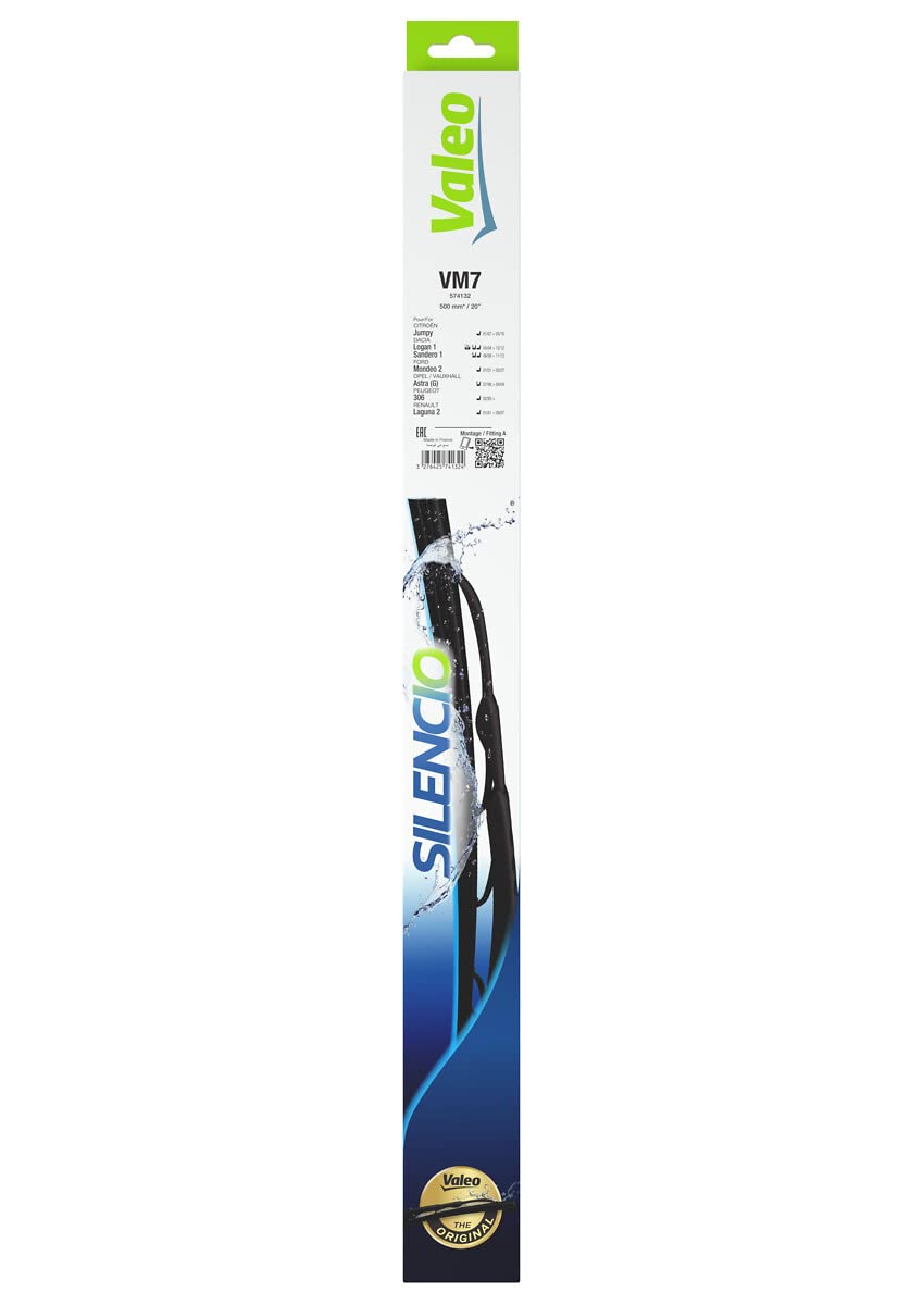 VALEO Silencio Wischer - VM18 - Ganzjahres-Wischer langlebig und widerstandsfähig für konventionelle Windschutzscheibenwischer 590mm - Vorne - Beinhaltet: 1 Wischblatt - 574143 VALEO Silencio Wischer - VM18 - Ganzjahres-Wischer langlebig und widerstandsfähig für konventionelle Windschutzscheibenwischer 590mm - Vorne - Beinhaltet: 1 Wischblatt - 574143 von VALEO