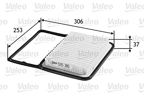 VALEO 585386 Luftfilter Motorfilter Ausgezeichnete Filtrationseigenschaften, Longlife Kapazität, exakt und einfach fit von Valeo
