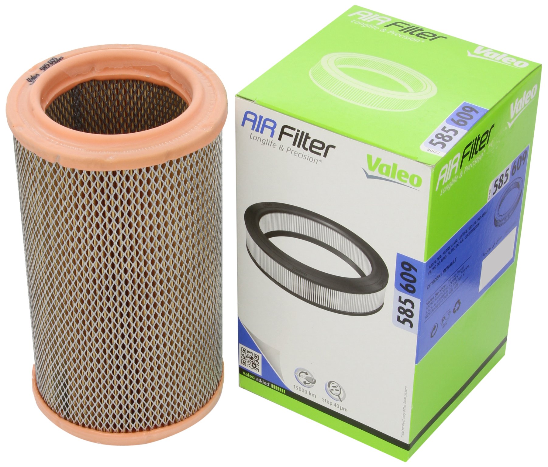VALEO 585609 Luftfilter Motorfilter Ausgezeichnete Filtrationseigenschaften, Longlife Kapazität, exakt und einfach fit von VALEO
