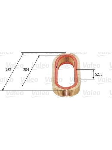 VALEO 585641 Luftfilter Motorfilter Ausgezeichnete Filtrationseigenschaften, Longlife Kapazität, exakt und einfach fit von Valeo