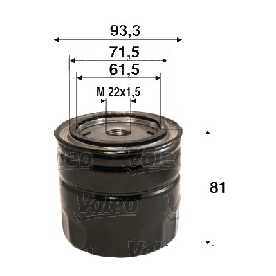 VALEO 586110 Ölfilter Motorfilter Ausgezeichnete Filtrationseigenschaften, Longlife Kapazität, genau und einfach von Valeo