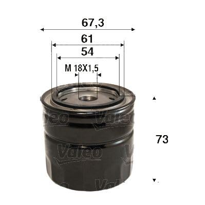 VALEO 586123 Ölfilter Motorfilter Ausgezeichnete Filtrationseigenschaften, Longlife Kapazität, genau und einfach von Valeo