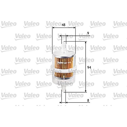 VALEO 587013 Kraftstofffilter Motorfilter Ausgezeichnete Filtrationseigenschaften, Langlaskapazität, genau und einfach von Valeo