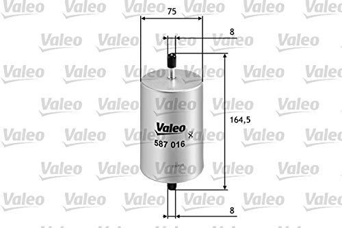 VALEO 587016 Kraftstofffilter Motorfilter Ausgezeichnete Filtrationseigenschaften, Langlaskapazität, genau und einfach von Valeo