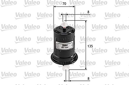 VALEO 587024 Kraftstofffilter Motorfilter Ausgezeichnete Filtrationseigenschaften, Langlaskapazität, genau und einfach von Valeo