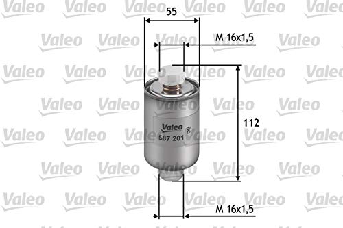 VALEO 587201 Kraftstofffilter Motorfilter Ausgezeichnete Filtrationseigenschaften, Langlaskapazität, genau und einfach von VALEO