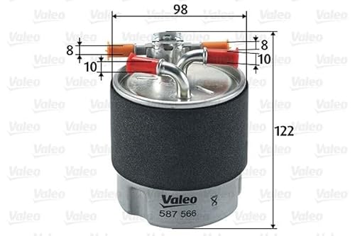 VALEO 587566 Kraftstofffilter Motorfilter Ausgezeichnete Filtrationseigenschaften, Langlaskapazität, genau und einfach von Valeo