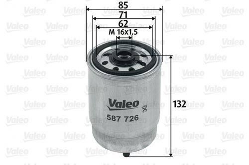 VALEO 587726 Kraftstofffilter Motorfilter Ausgezeichnete Filtrationseigenschaften, Langlaskapazität, genau und einfach von Valeo