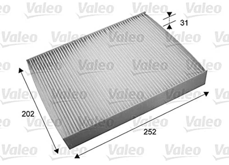 VALEO 715697 Filter, Innenraumluft ESSENTIAL Partikelfilter (Pollenfilter) Schutz vor Pollen, Staub und Bakterien von Valeo