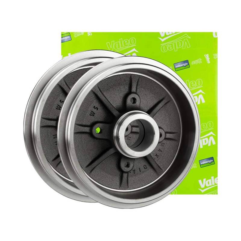 VALEO BRAKE SYSTEMS Bremstrommel 237007, Einbaulage: Hinterachse, Trommelaußendurchmesser [mm]: 211,9, Anzahl der Befestigungsbohrungen: 4 von VALEO