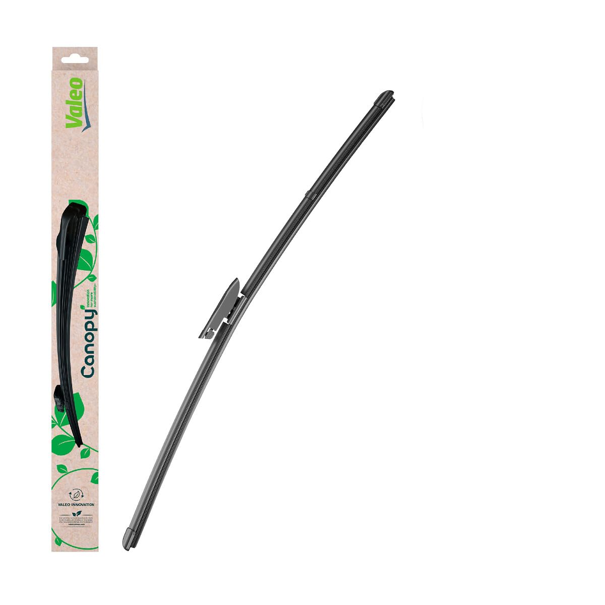 VALEO Canopy - CAN77 - Flachbalkenwischer Basierend Auf Natürlichen Und Recycelten Materialien - Länge: 600mm Vorne (Beinhaltet: 1 Scheibenwischer) - 583977 von VALEO