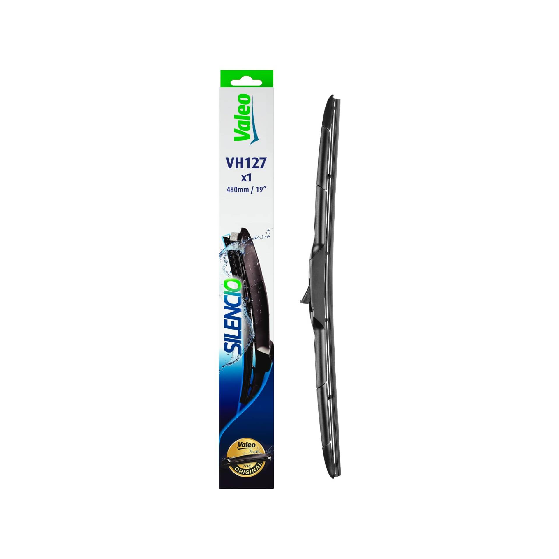 VALEO Silencio Wischer - VH127 - Premium Ganzjahres-Ersatz-Hybrid-Wischblatt 480mm - Front - Beinhaltet: 1 Wischblatt - 574727 VALEO Silencio Wischer - VH127 - Premium Ganzjahres-Ersatz-Hybrid-Wischblatt 480mm - Front - Beinhaltet: 1 Wischblatt - 574727 von VALEO