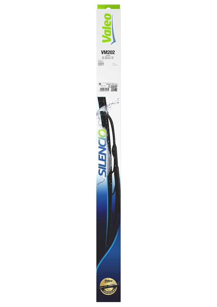 VALEO Silencio Wischer - VM29 - Ganzjahres- und passgenaues Windschutzscheibenwischerblatt 550mm - Vorne - Beinhaltet: 1 Wischblatt - 574192 VALEO Silencio Wischer - VM29 - Ganzjahres- und passgenaues Windschutzscheibenwischerblatt 550mm - Vorne - Beinhaltet: 1 Wischblatt - 574192 von VALEO