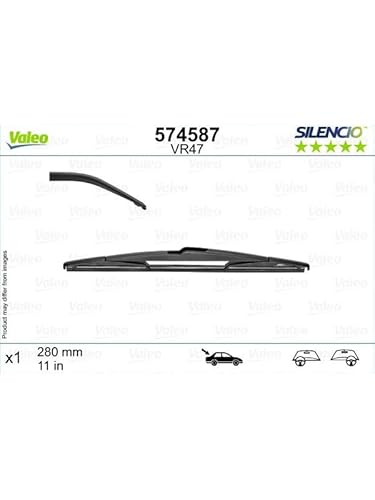 VALEO Silencio Wischer - VR47 - Ganzjährig Beständig, widerstandsfähig, perfekte Passgenauigkeit - Konventionelles Wischblatt 280mm - Hinten - Beinhaltet: 1 Wischblatt - 574587 VALEO Silencio Wischer - VR47 - Ganzjährig Beständig, widerstandsfähig, perfekte Passgenauigkeit - Konventionelles Wischblatt 280mm - Hinten - Beinhaltet: 1 Wischblatt - 574587 von VALEO