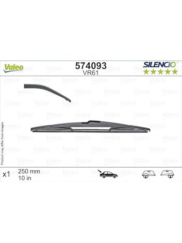 VALEO Silencio Wischer - VR61 - Ganzjährig Beständig, widerstandsfähig, perfekte Passgenauigkeit - Konventionelles Wischblatt 250mm - Hinten - Beinhaltet: 1 Wischblatt - 574093 VALEO Silencio Wischer - VR61 - Ganzjährig Beständig, widerstandsfähig, perfekte Passgenauigkeit - Konventionelles Wischblatt 250mm - Hinten - Beinhaltet: 1 Wischblatt - 574093 von VALEO
