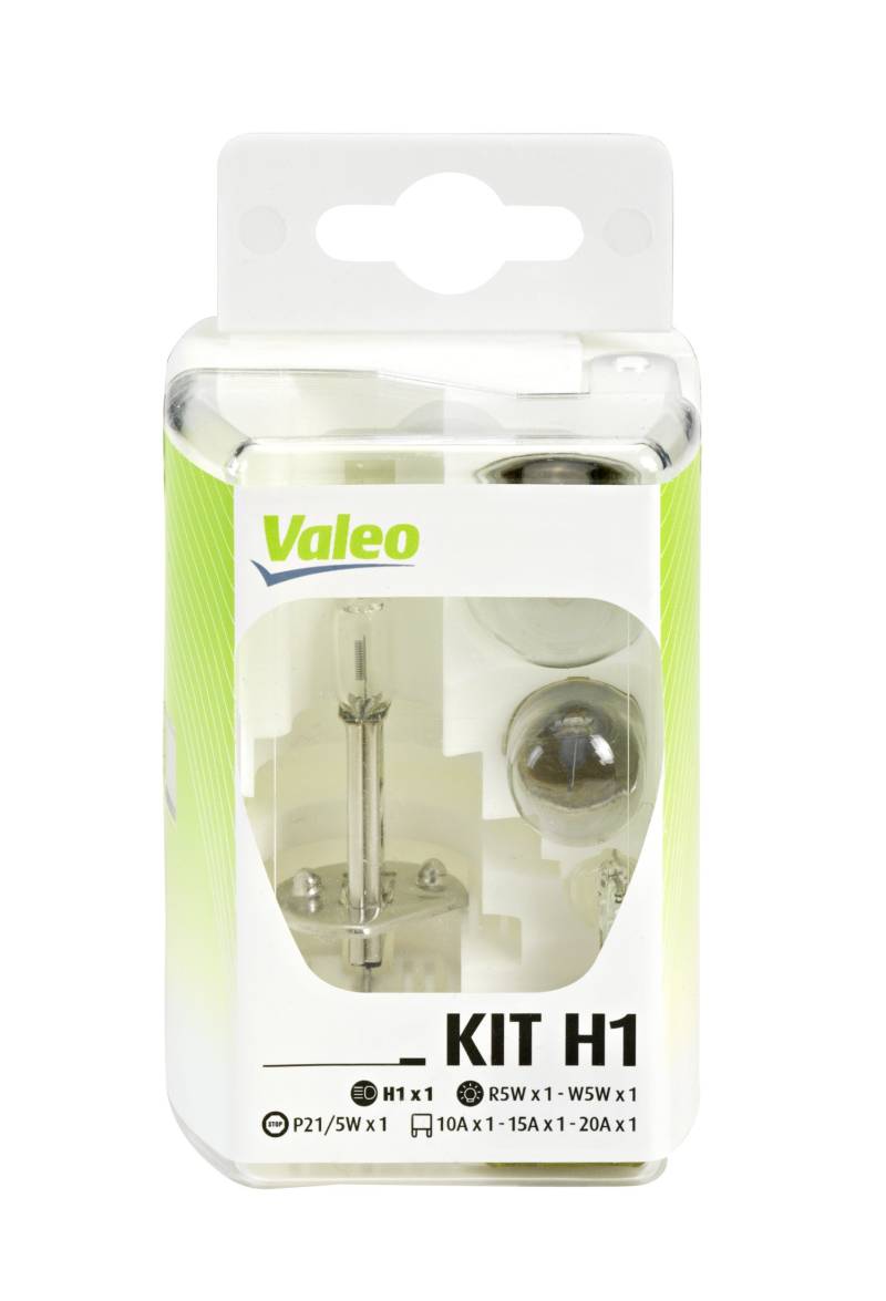 Valeo 032300-VAL Halogen Glühlampe, H1-Essential-Kunststoff Box Kit, 7 Stück von Valeo