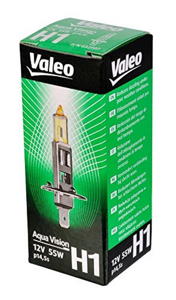 Valeo 32507 H1 Glühlampe Cardboard Aqua Vision von Valeo