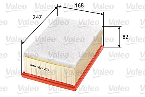 VALEO 585267 Luftfilter Motorfilter Ausgezeichnete Filtrationseigenschaften, Longlife Kapazität, exakt und einfach fit von Valeo