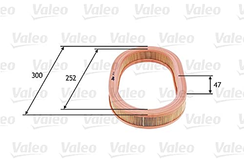 VALEO 585674 Luftfilter Motorfilter Ausgezeichnete Filtrationseigenschaften, Longlife Kapazität, exakt und einfach fit von Valeo
