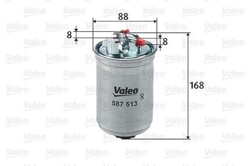 VALEO 587513 Kraftstofffilter Motorfilter Ausgezeichnete Filtrationseigenschaften, Langlaskapazität, genau und einfach von Valeo