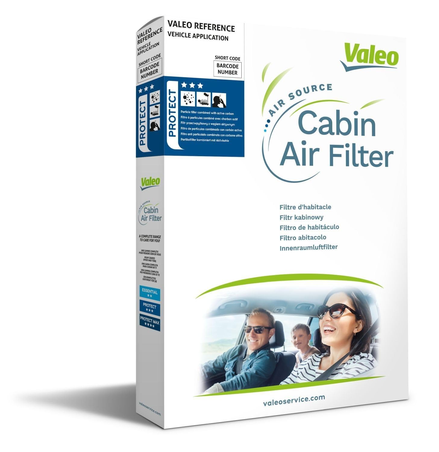 VALEO 715731 Filter, Innenraumluft PROTECT Pollenfilter mit Aktivkohle Schutz vor Pollen, Staub, Bakterien, Gasen und unangenehmen Gerüchen von Valeo
