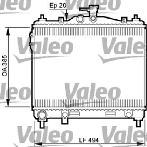 Valeo 734912 Heizkörper, Kühlung des Motor von Valeo