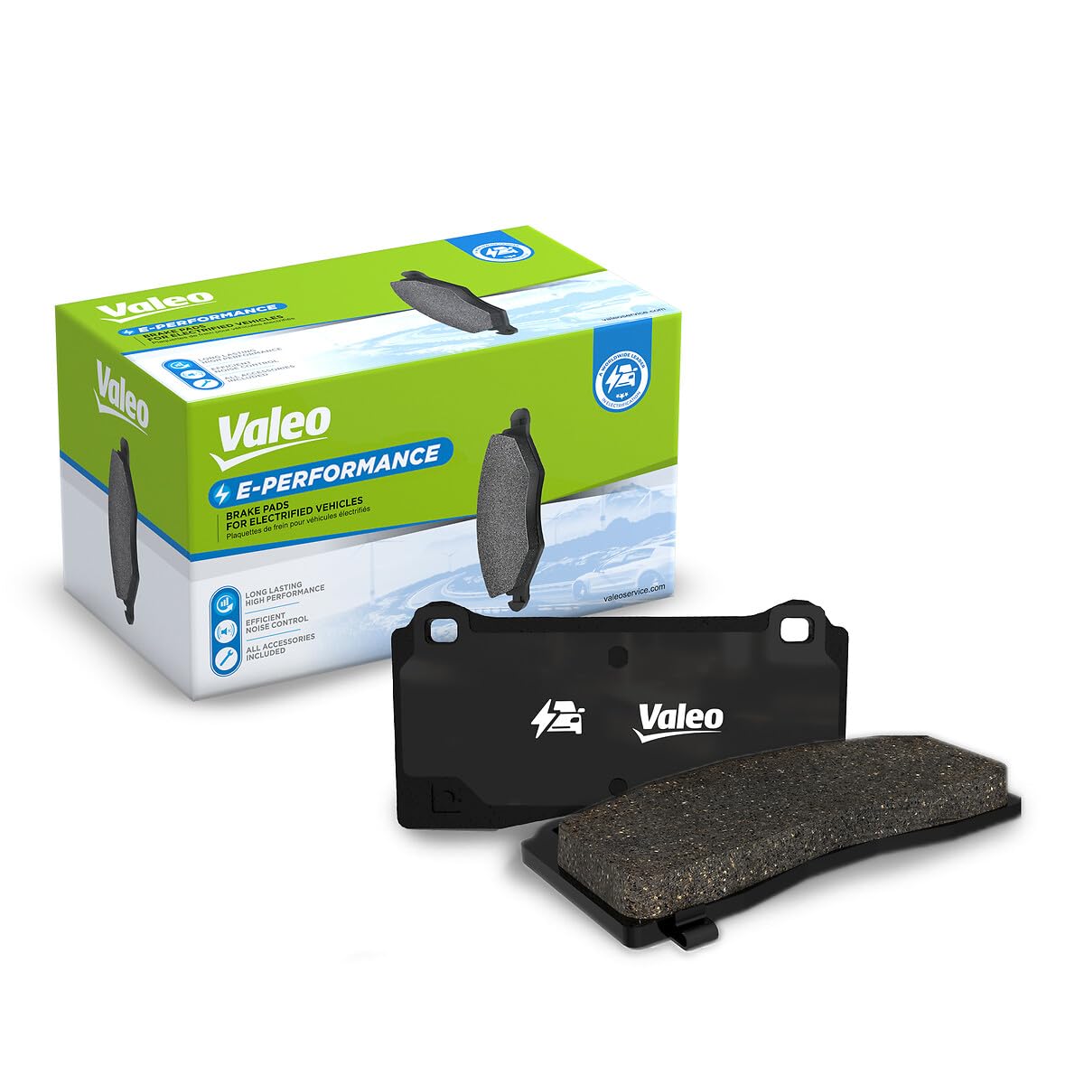 VALEO E-Performance - Scheibenbremsbeläge - 610306-4 Stück - Hinterachse - Komplett ausgestattet mit montiertem und beigepackten Zubehör, Bremsexperte seit 1923 VALEO E-Performance - Scheibenbremsbeläge - 610306-4 Stück - Hinterachse - Komplett ausgestattet mit montiertem und beigepackten Zubehör, Bremsexperte seit 1923 von VALEO