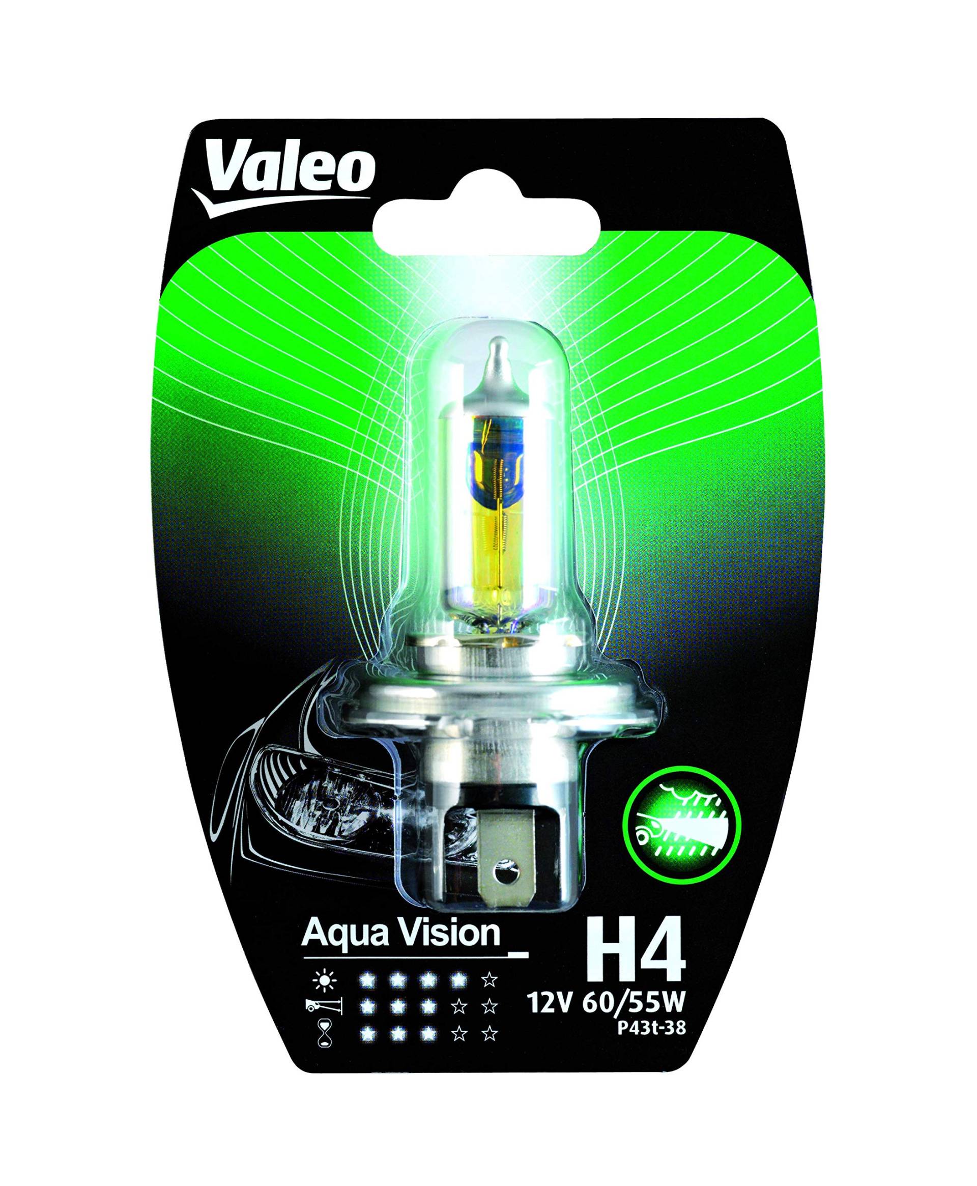 Valeo Halogen Glühlampe, H4-Aqua Vision-Blister x1, 32514 von VALEO