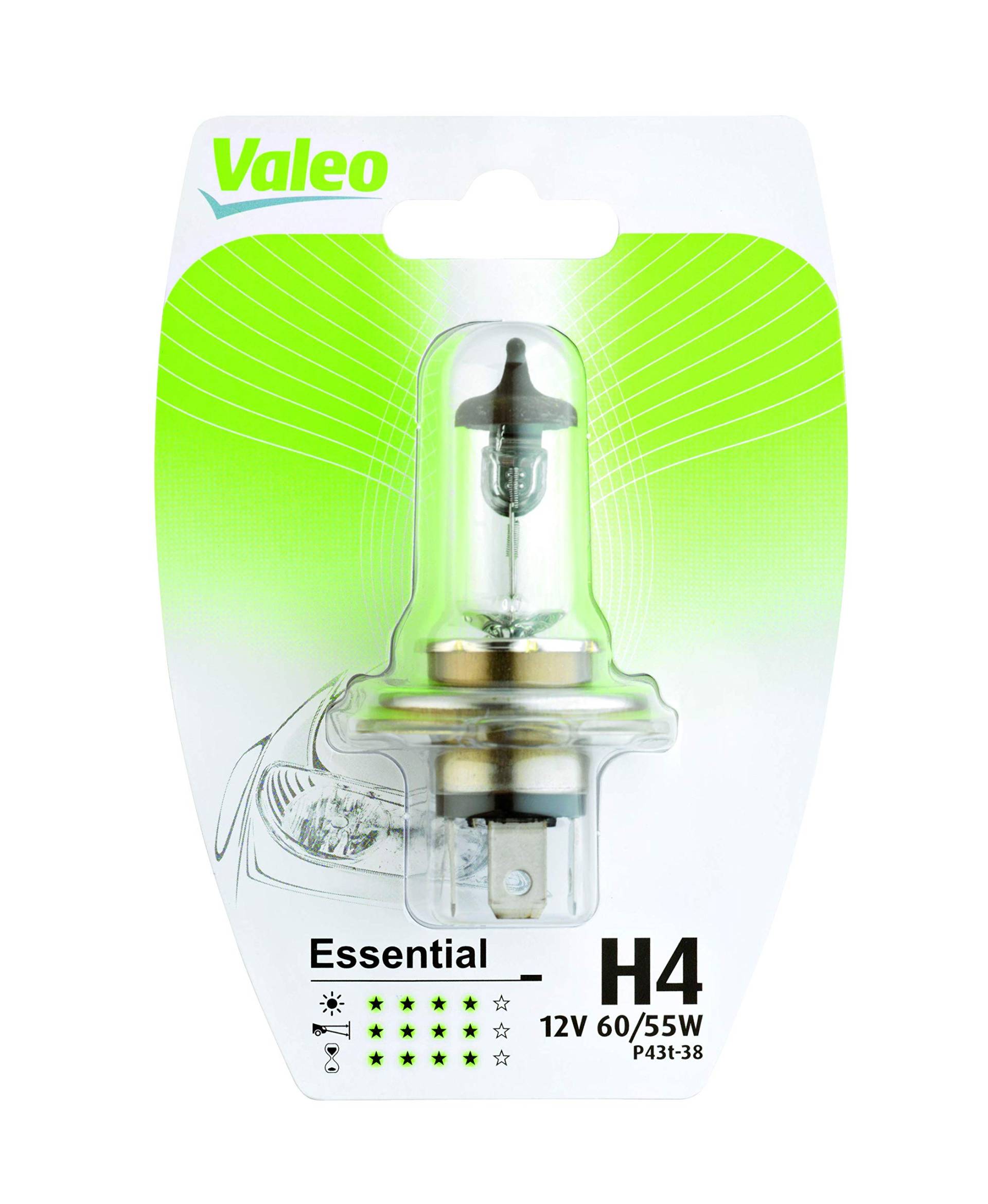 Valeo Halogen Glühlampe, H4-Essential-Blister x1, 32006 Valeo Halogen Glühlampe, H4-Essential-Blister x1, 32006 von Valeo