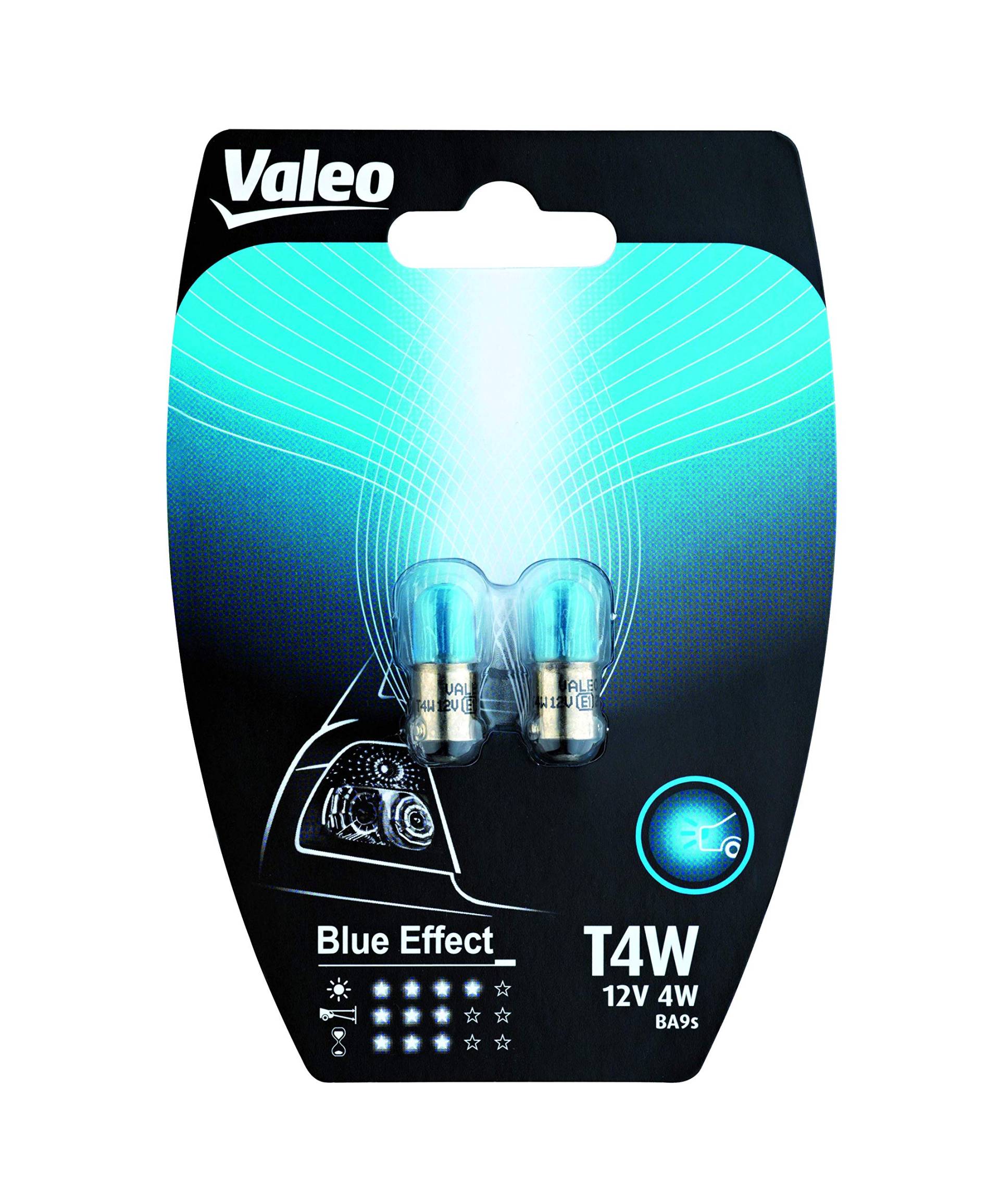 VALEO 32132 Halogen Glühlampe T4W Blue Effect Blister x2 Set of 2 von Valeo