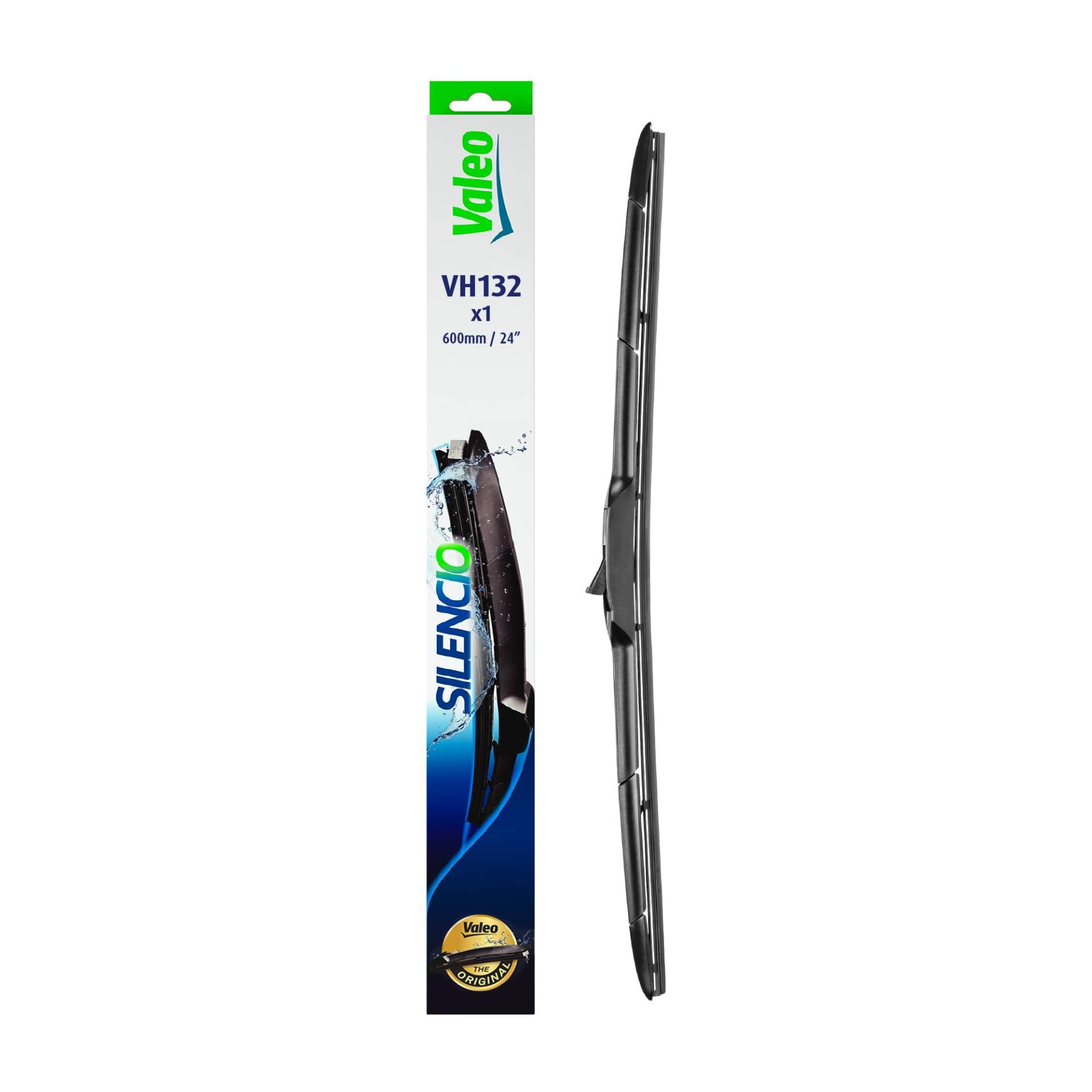 VALEO Silencio Wischer - VH132 - Premium Ganzjahres-Ersatz-Hybrid-Wischblatt 600mm - Front - Beinhaltet: 1 Wischblatt - 574732 VALEO Silencio Wischer - VH132 - Premium Ganzjahres-Ersatz-Hybrid-Wischblatt 600mm - Front - Beinhaltet: 1 Wischblatt - 574732 von Valeo