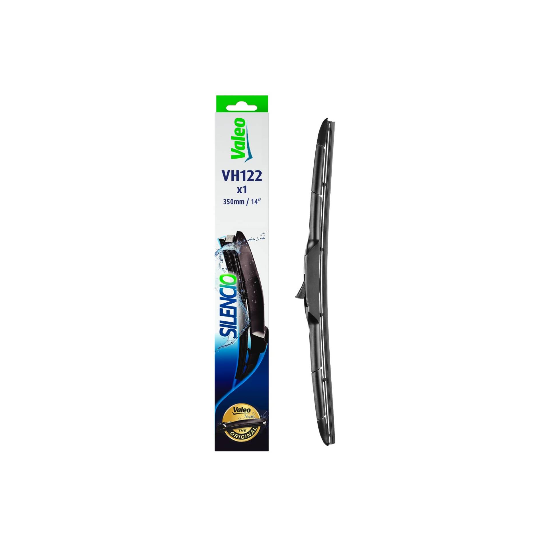 VALEO Silencio Wischer - VH122 - Premium Ganzjahres-Ersatz-Hybrid-Wischblatt 350mm - Front - Beinhaltet: 1 Wischblatt - 574722 VALEO Silencio Wischer - VH122 - Premium Ganzjahres-Ersatz-Hybrid-Wischblatt 350mm - Front - Beinhaltet: 1 Wischblatt - 574722 von Valeo