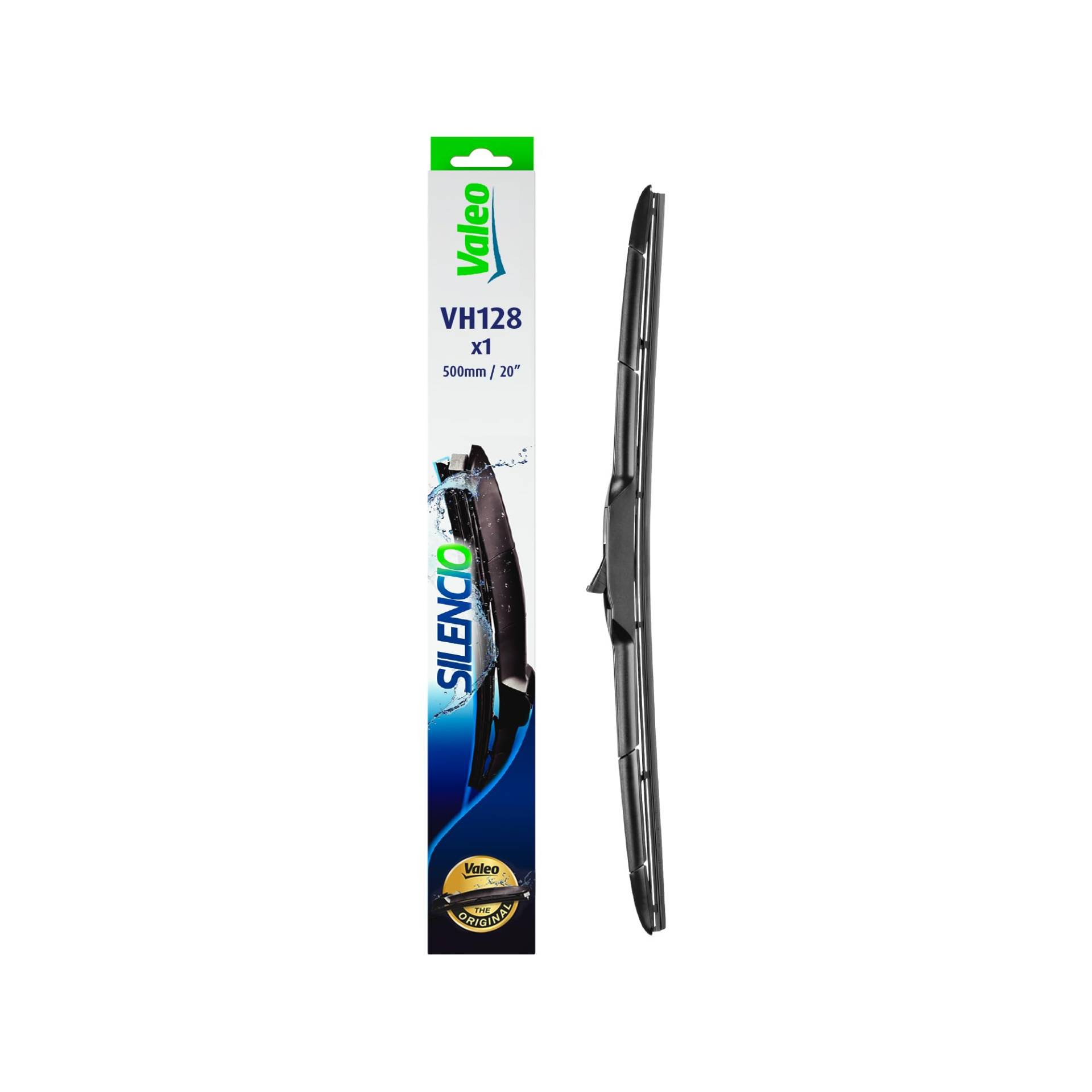 VALEO Silencio Wischer - VH128 - Premium Ganzjahres-Ersatz-Hybrid-Wischblatt 500mm - Front - Beinhaltet: 1 Wischblatt - 574728 VALEO Silencio Wischer - VH128 - Premium Ganzjahres-Ersatz-Hybrid-Wischblatt 500mm - Front - Beinhaltet: 1 Wischblatt - 574728 von VALEO