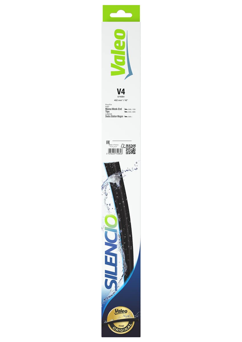 Valeo Silencio Wischerblätter - V4-574084 - Montage hinten - Länge: 402mm - Einzelwischerblatt - für Links- und Rechtslenker - 574084 Valeo Silencio Wischerblätter - V4-574084 - Montage hinten - Länge: 402mm - Einzelwischerblatt - für Links- und Rechtslenker - 574084 von Valeo
