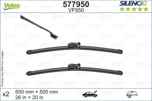 Wischblatt vorne Valeo 577950 Wischblatt vorne Valeo 577950 von Valeo