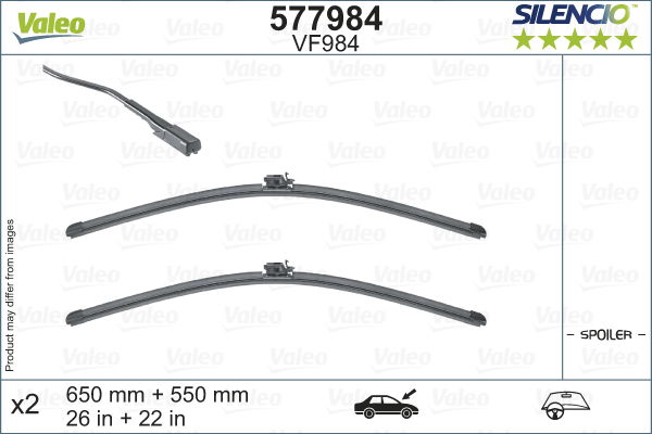 Wischblatt vorne Valeo 577984 von Valeo
