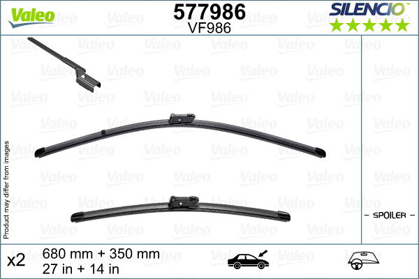 Wischblatt vorne Valeo 577986 Wischblatt vorne Valeo 577986 von Valeo