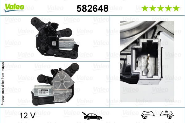 Wischermotor hinten Valeo 582648 von Valeo