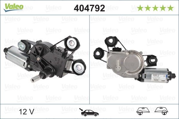 Wischermotor hinten rechts Valeo 404792 von Valeo