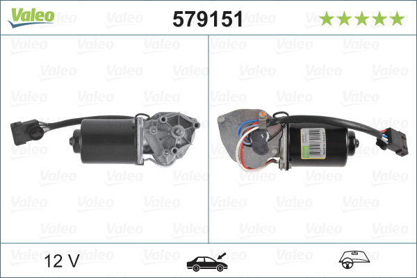 Wischermotor vorne Valeo 579151 von Valeo