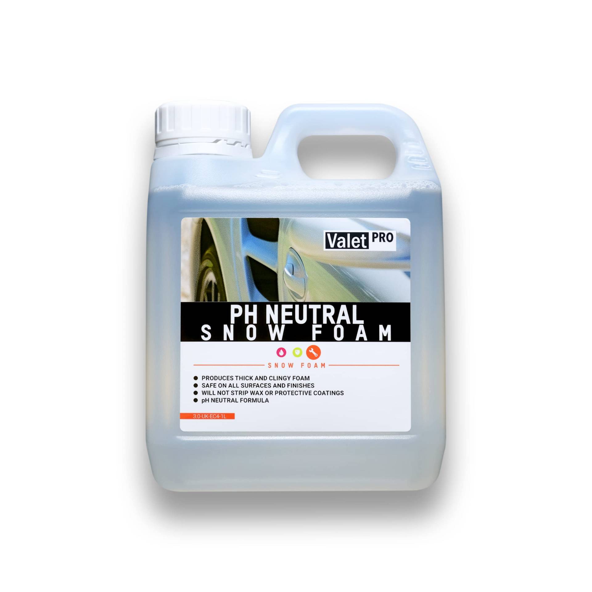 ValetPRO PH Neutral Snow Foam Shampoo 1 Liter - Dicker Auto Vorwäsche Schaum - mit Sprüher oder Hochdruckreiniger anwendbar ValetPRO PH Neutral Snow Foam Shampoo 1 Liter - Dicker Auto Vorwäsche Schaum - mit Sprüher oder Hochdruckreiniger anwendbar von ValetPRO